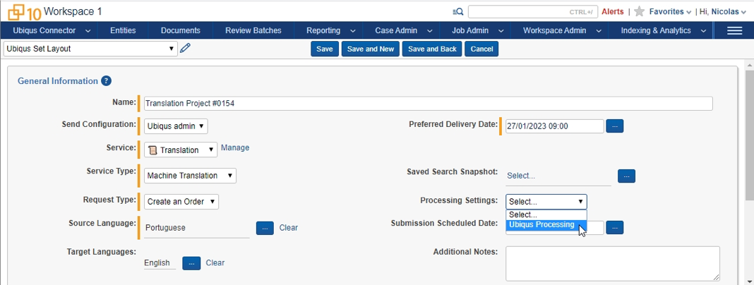 Ubiqus Content Automatically Goes into Processing